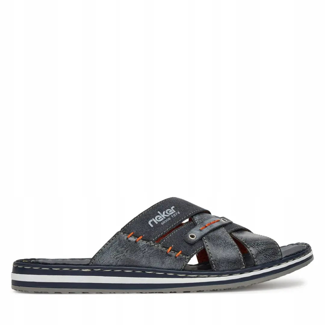 Rieker Heren Slippers Blauw