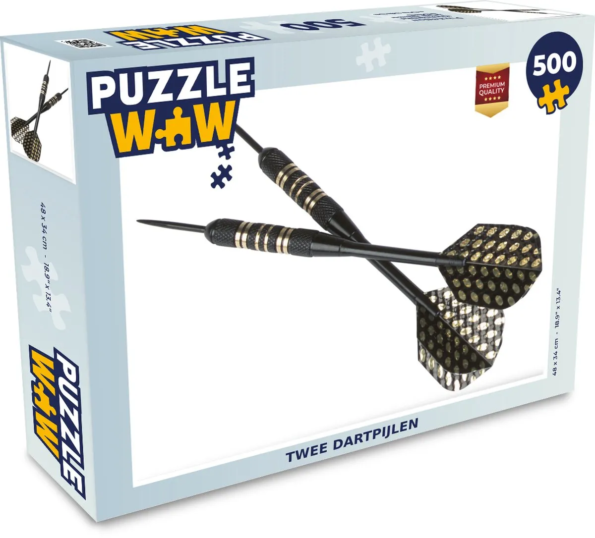 PuzzleWow Legpuzzel Twee Dartpijlen 500 Stuks