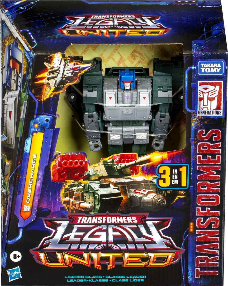 Transformers Generations Legacy United Overcharge Action Figure HASG1039 - Multi