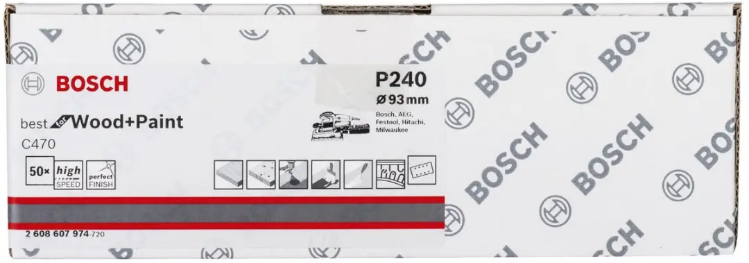 Bosch C 470 Schuurvel 50 Stuks - 93x186mm - afbeelding 3 van 6