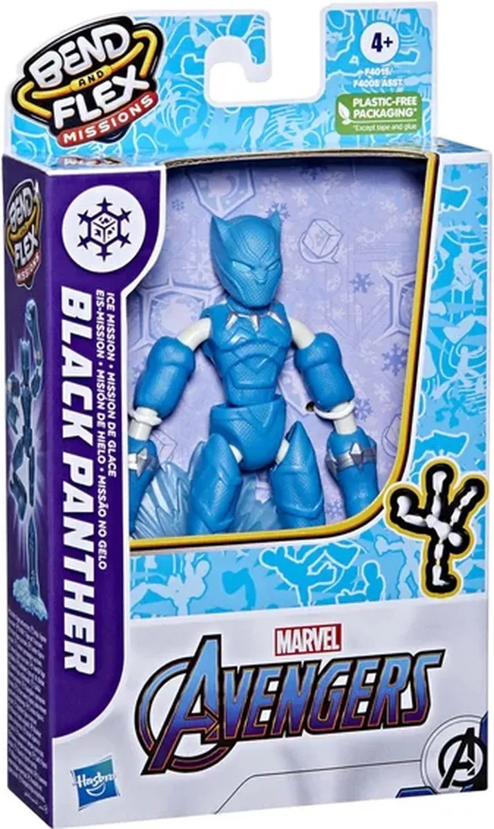 Spider-Man Marvel Avengers Bend N Flex Missions Black Panther Ice Mission Speelfiguur - 4541612