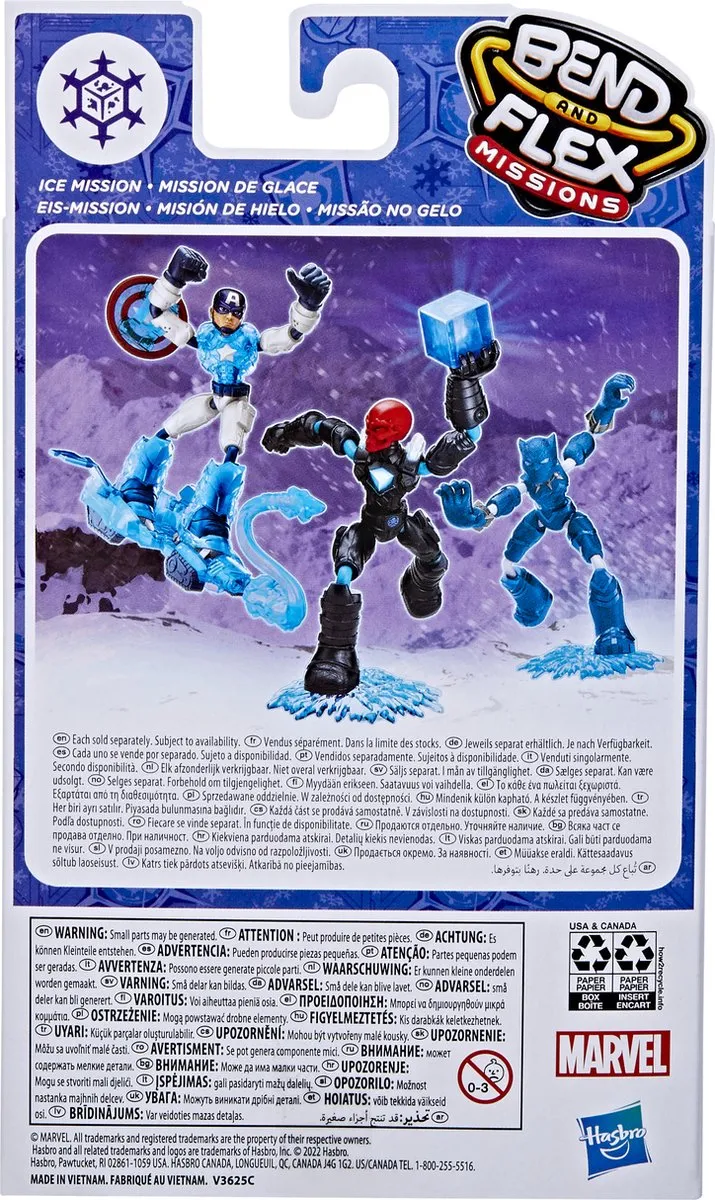 Spider-Man Marvel Avengers Bend N Flex Missions Black Panther Ice Mission Speelfiguur - 4541612 - afbeelding 6 van 6