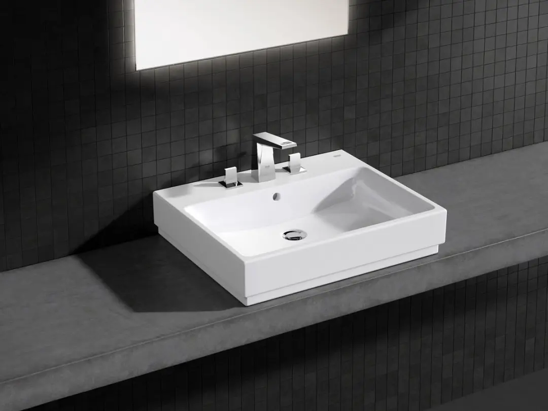 GROHE Cube Keramische Opzetwastafel 60x49cm - Wit - afbeelding 6 van 6