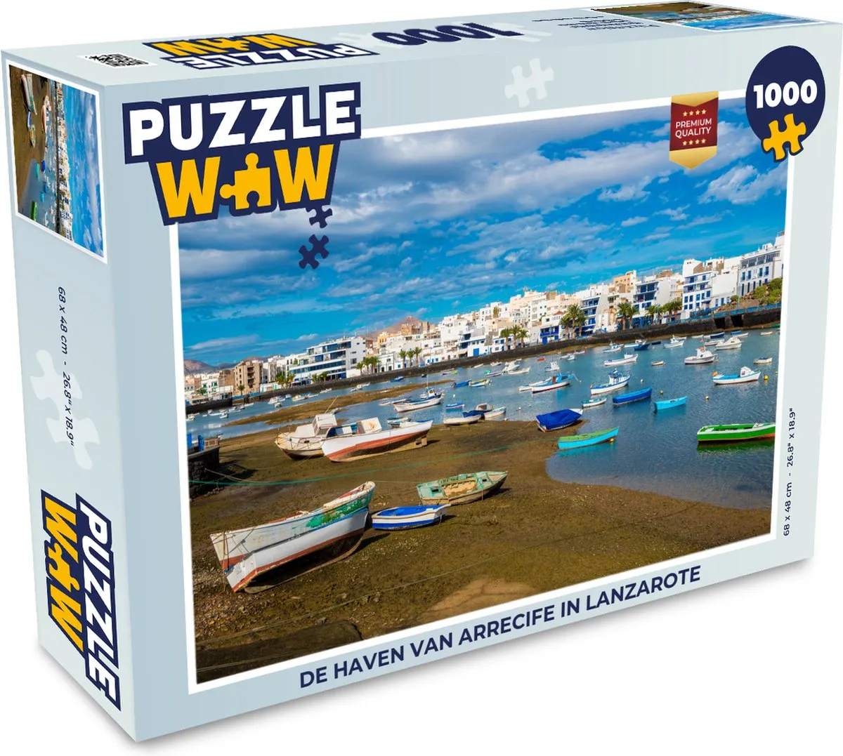 PuzzleWow De haven van Arrecife Lanzarote Legpuzzel 1000 Stuks