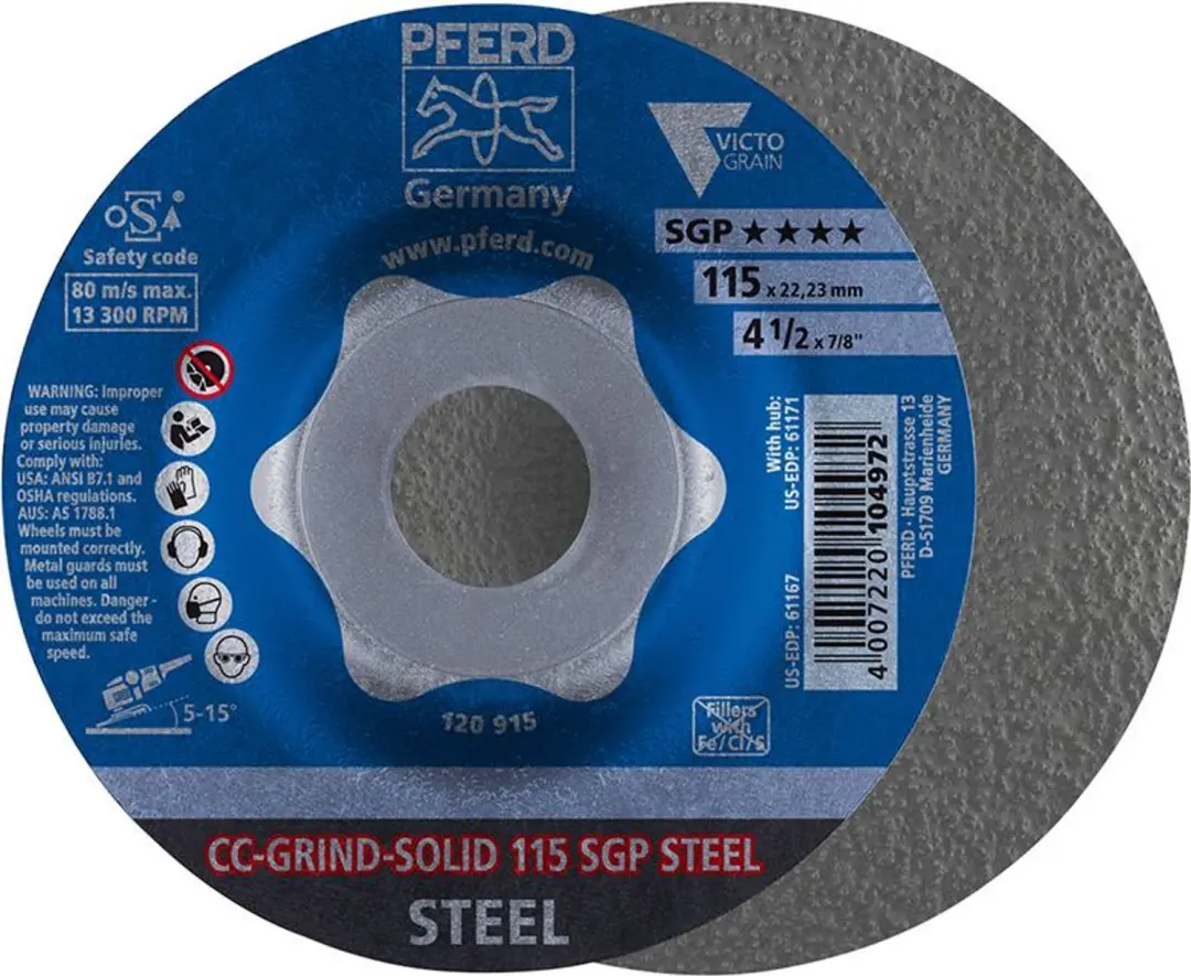 Pferd CC-GRIND Solid Slijpschijf 115mm