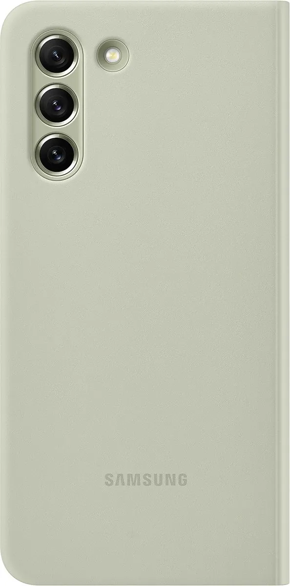 Samsung Clear View Cover Galaxy S21 FE - Olive Green - EF-ZG990CMEGEE
