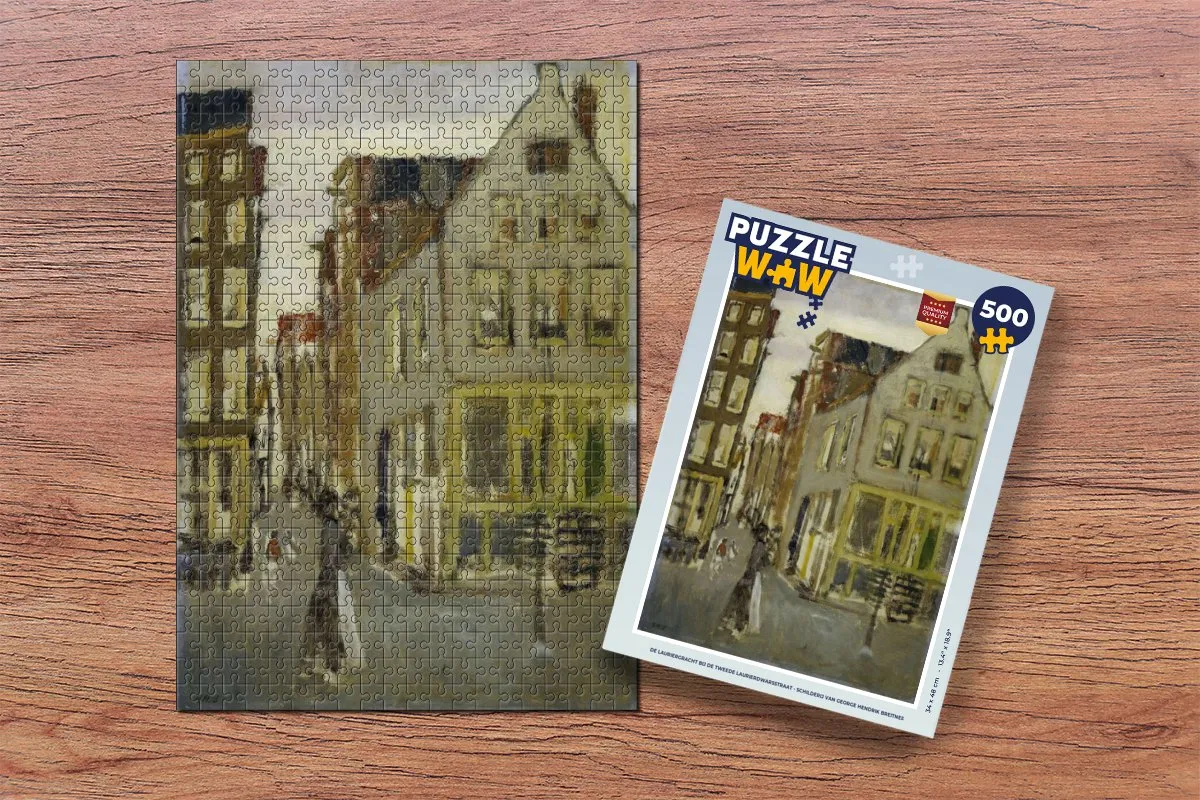 PuzzleWow Breitner De Lauriergracht Legpuzzel 500 Stuks - Multicolor