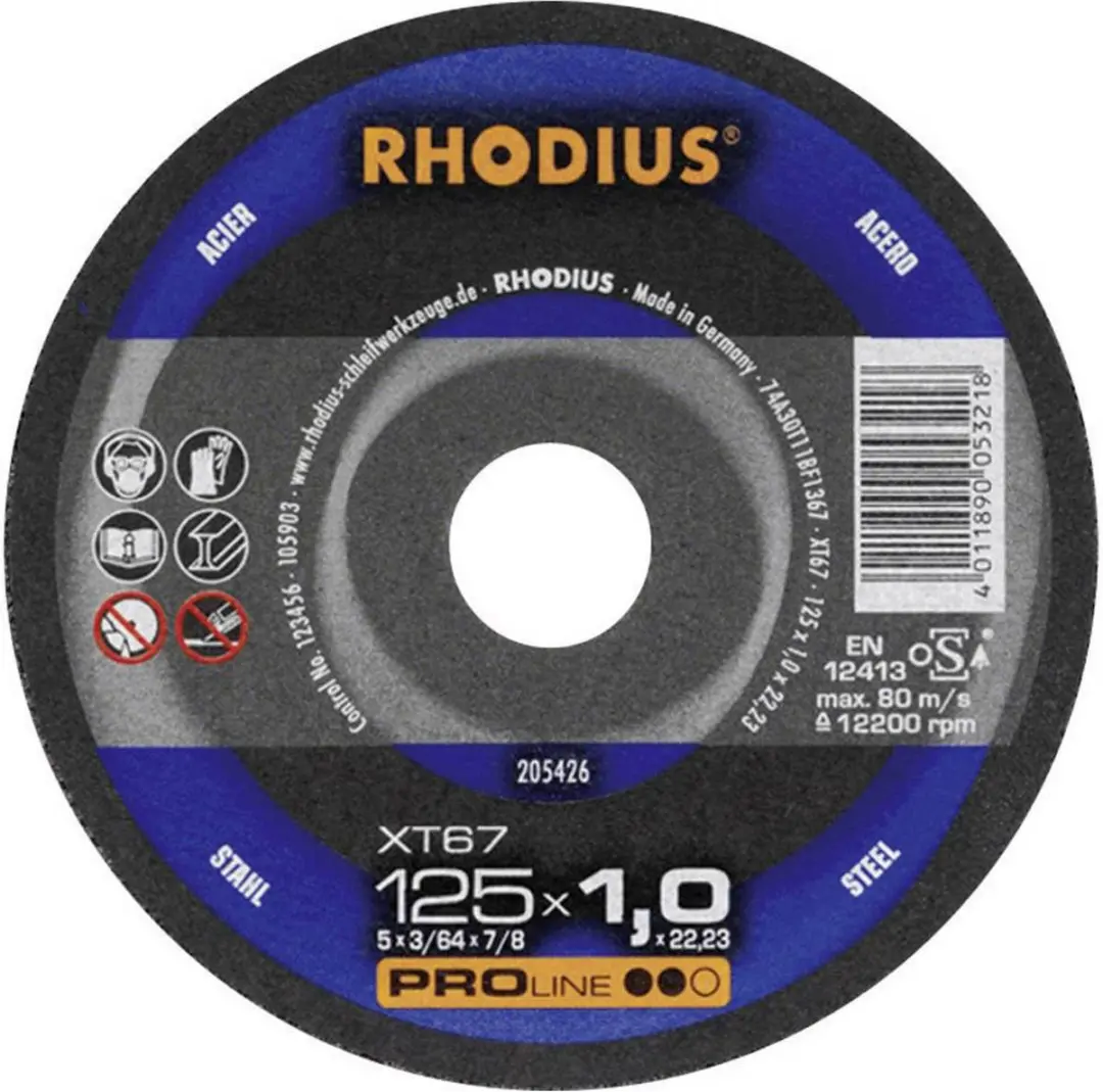 Rhodius Xt67 Doorslijpschijf 115mm - Metaal/Aluminium - afbeelding 2 van 2