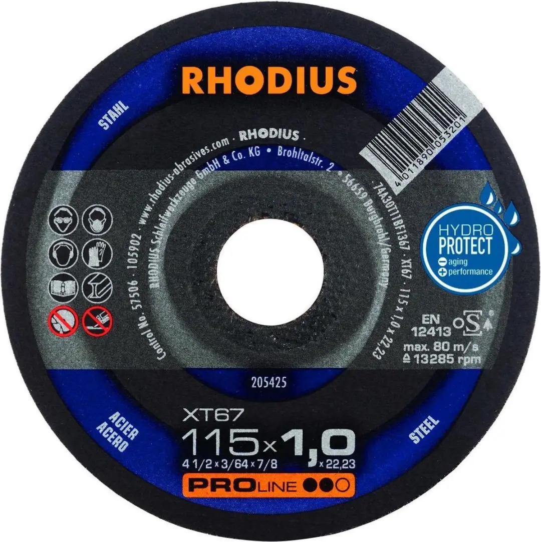 Rhodius Xt67 Doorslijpschijf 115mm