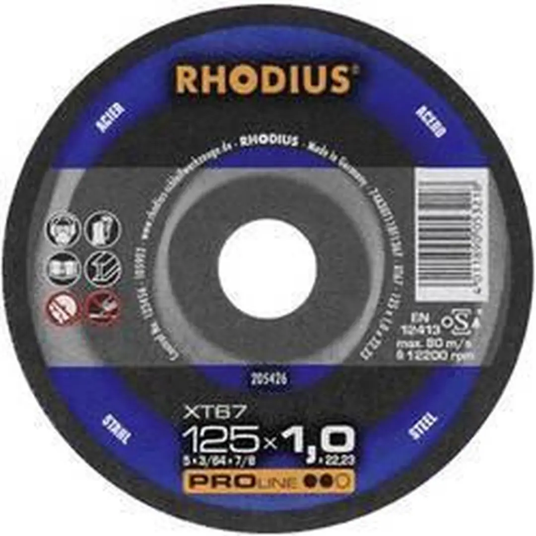 Rhodius XT67 Doorslijpschijf 125mm - 22.23mm - afbeelding 3 van 3