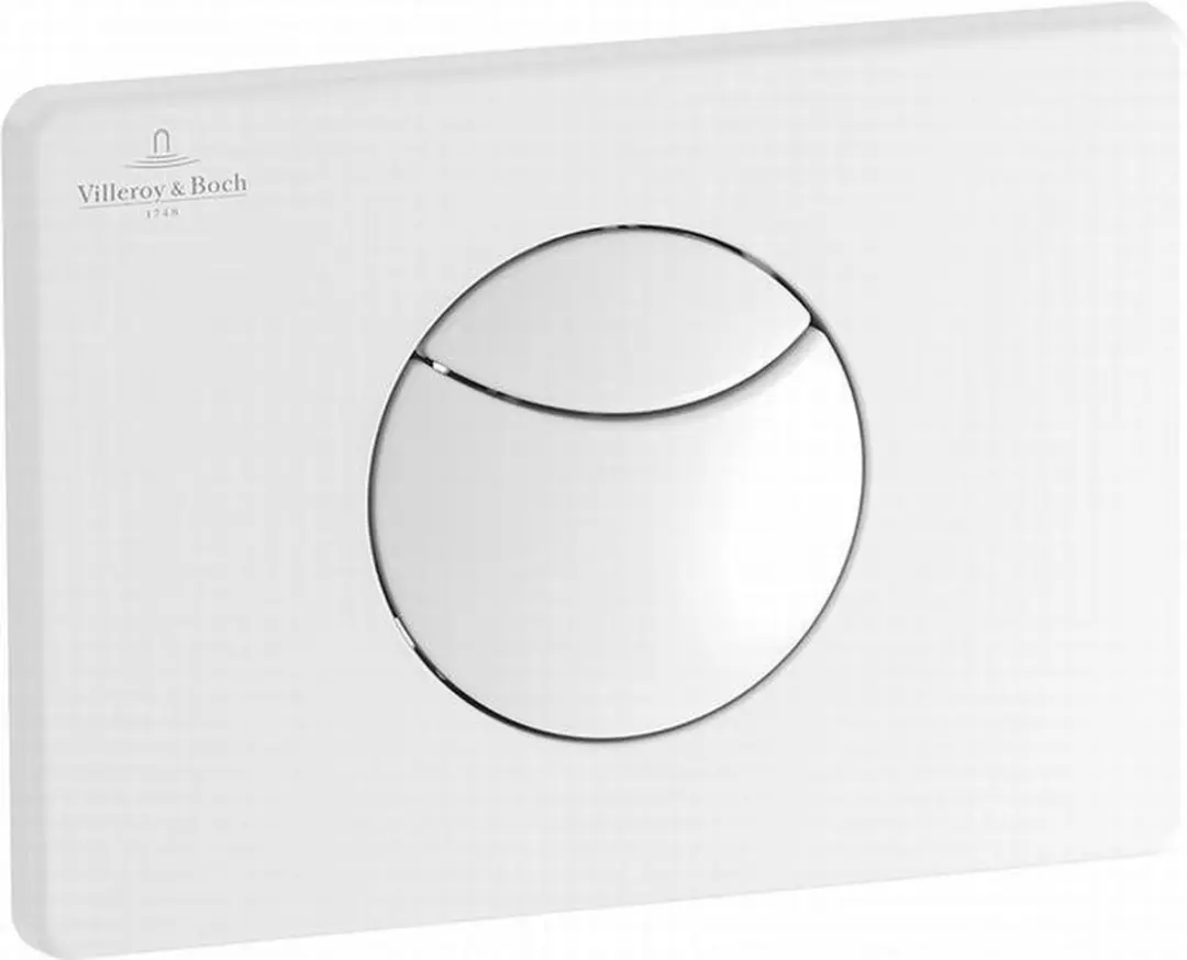 Villeroy en boch Viconnect 2 knops bedieningsplaat wit