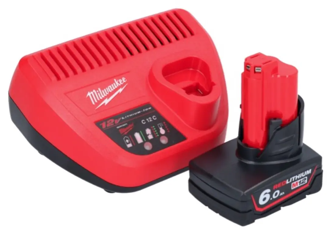Milwaukee M12 FTB-601 Bandenkrabber 12V - 6,0Ah Accu + Oplader - afbeelding 5 van 5