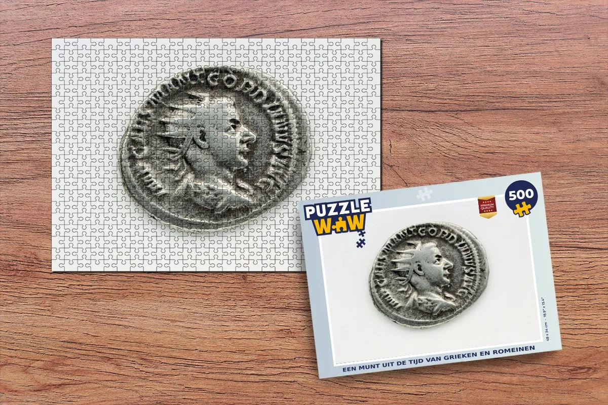 PuzzleWow Romeinse Rijk Munt Man Legpuzzel 500 Stuks