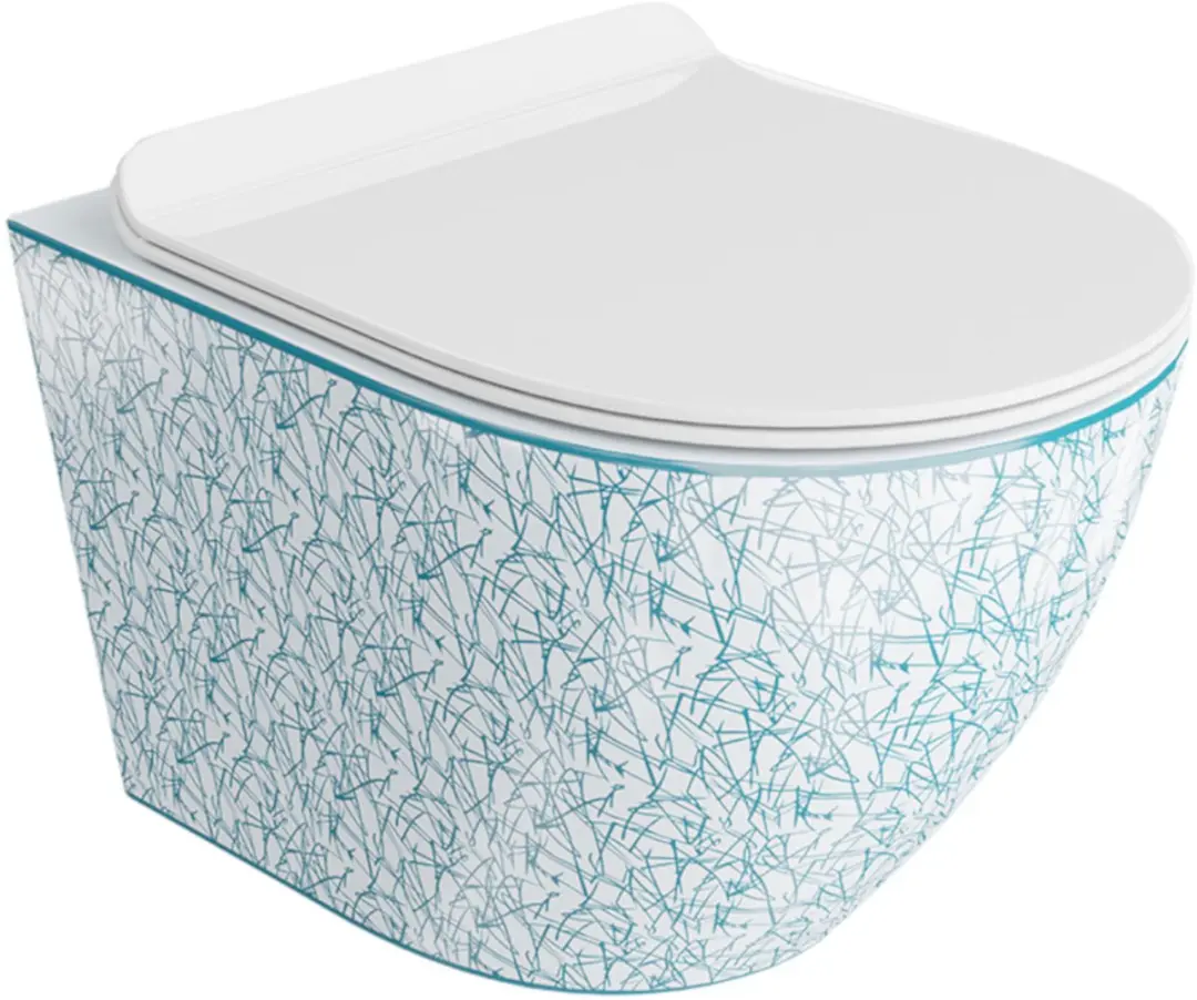 LAVITA hangtoilet Sofi Slim Kresz Hänge Toilette WC Sitz toiletbril met softclo