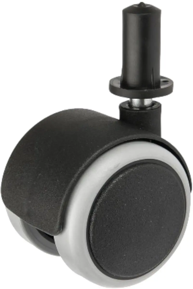 DOMINO Möbelrolle 50mm met Platte kunststof zwart