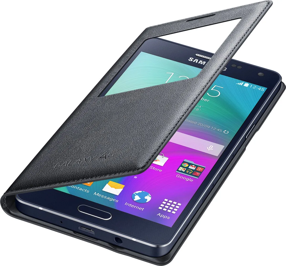 Samsung S-View Cover EF-CA500BCEGWW - Zwart