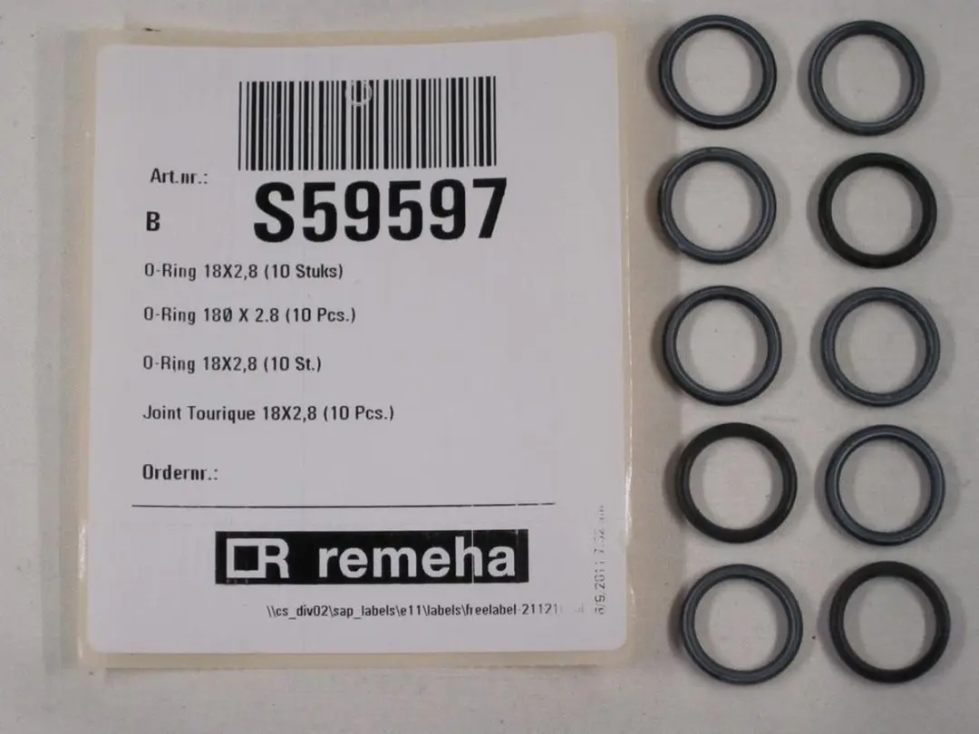 Remeha O-ring Set S59597