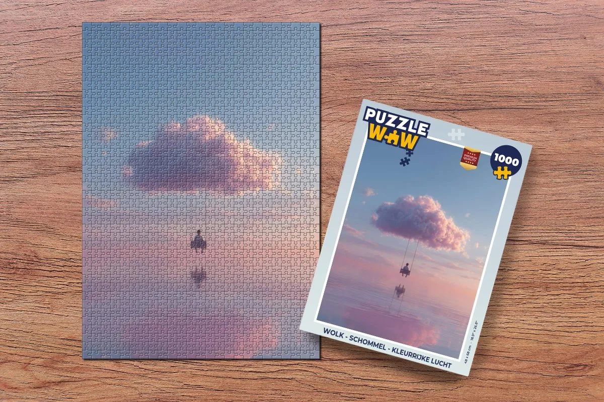 PuzzleWow Wolk - Schommel Legpuzzel 1000 Stuks