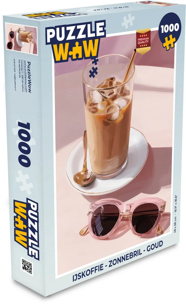 PuzzleWow IJskoffie Legpuzzel 1000 Stuks