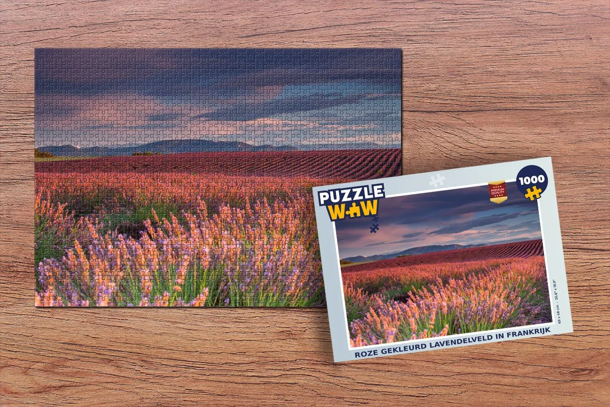 PuzzleWow Frankrijk Legpuzzel 1000 Stuks - Multicolor