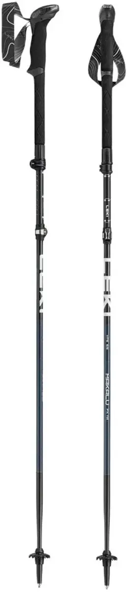 LEKI Makalu Wandelstokken 110-130cm - Zwart - afbeelding 2 van 6