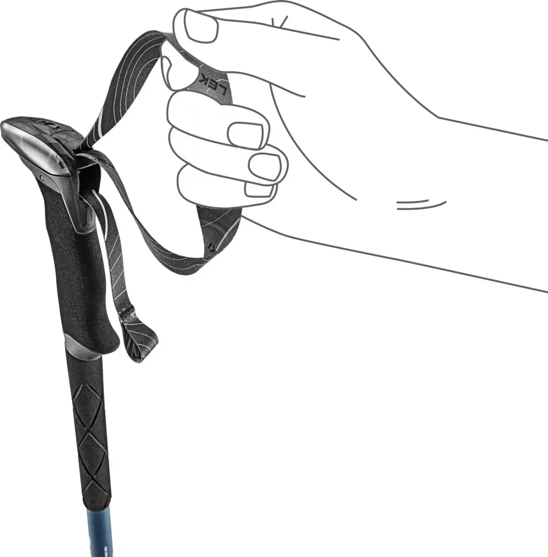 LEKI Makalu Wandelstokken 110-145cm - Zwart - afbeelding 4 van 6