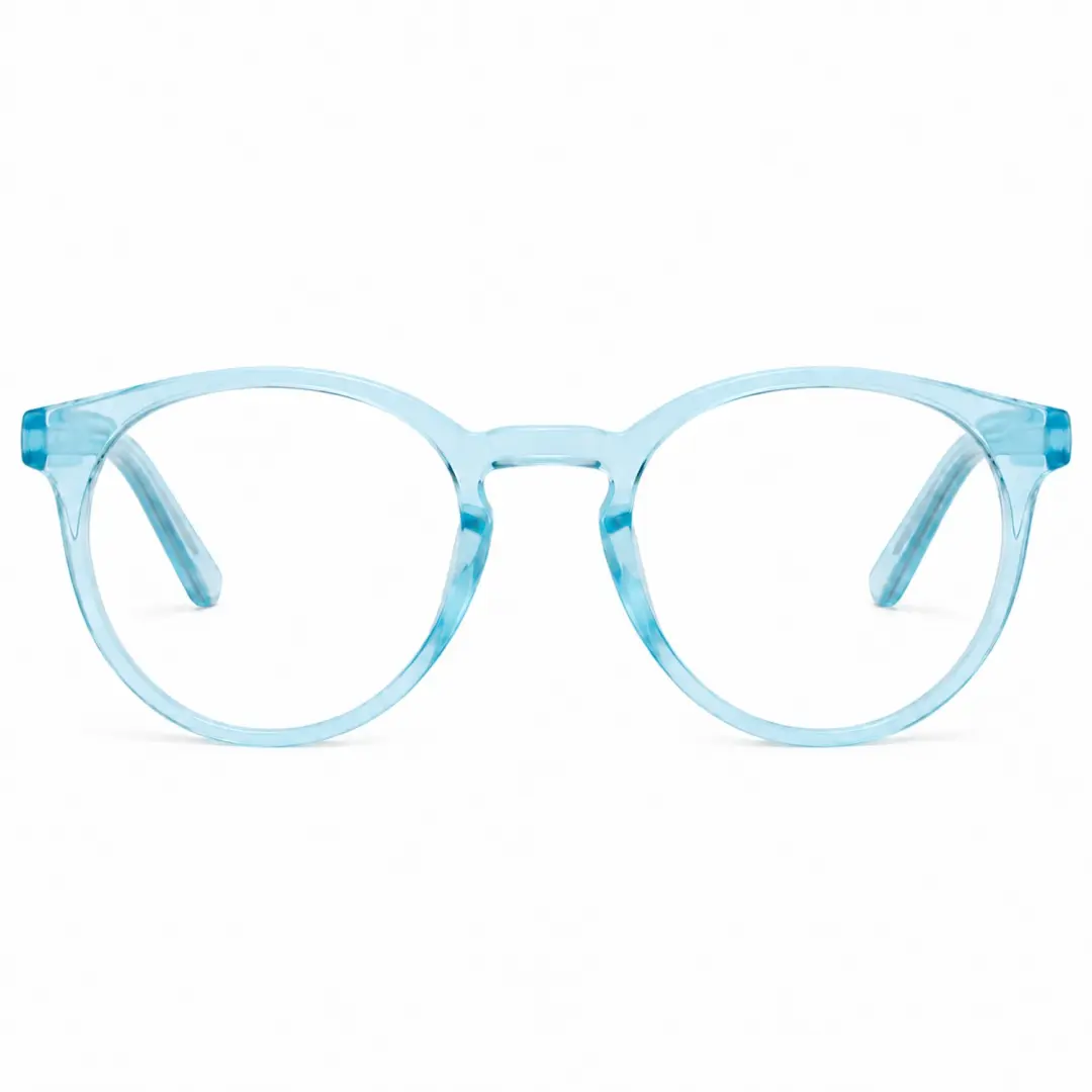 Sunoptic CP123A - Brilmontuur - Rond panto - Transparant blauw - 48-21-143 mm
