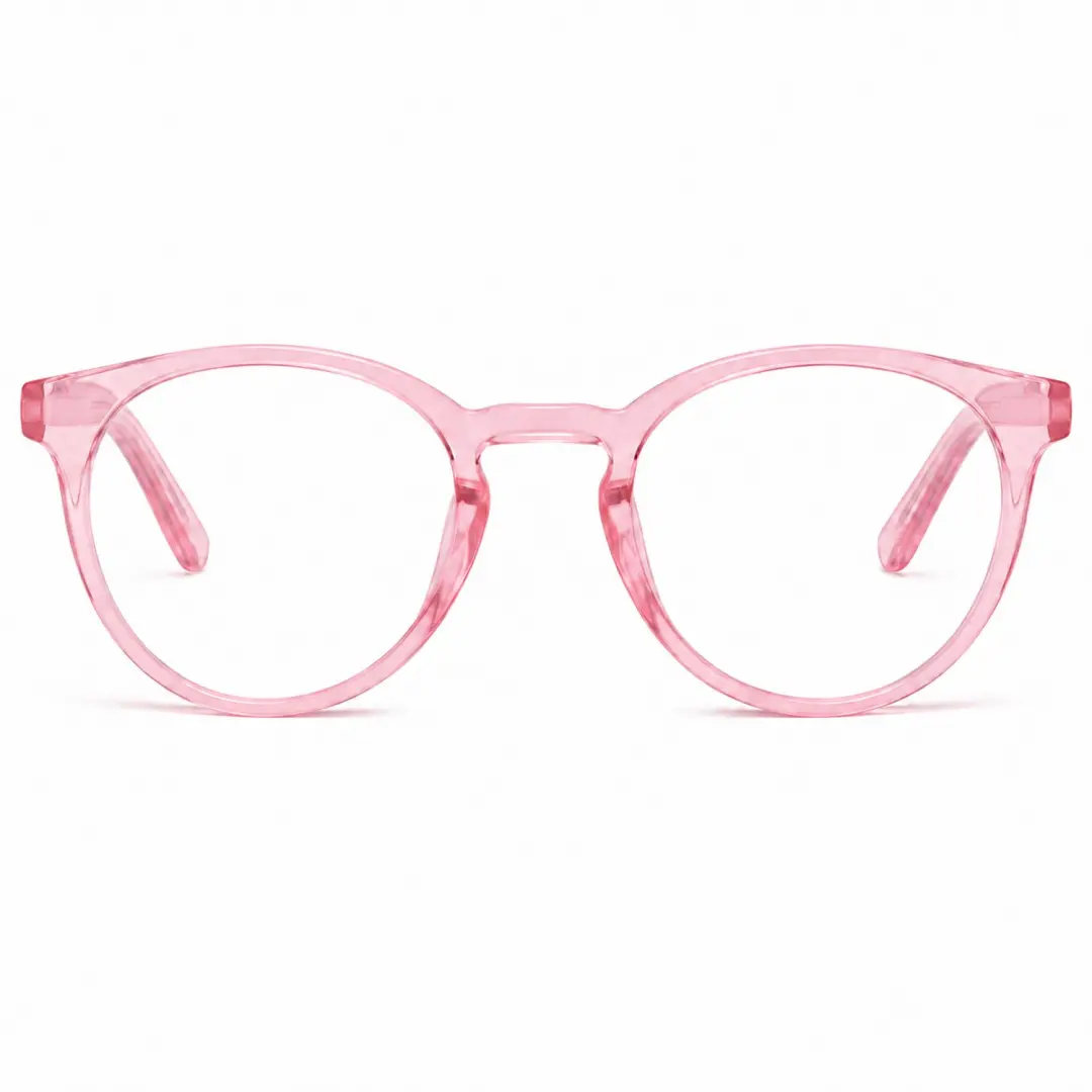 Sunoptic CP123C - Brilmontuur - Rond panto - Transparant roze - 48-21-143 mm