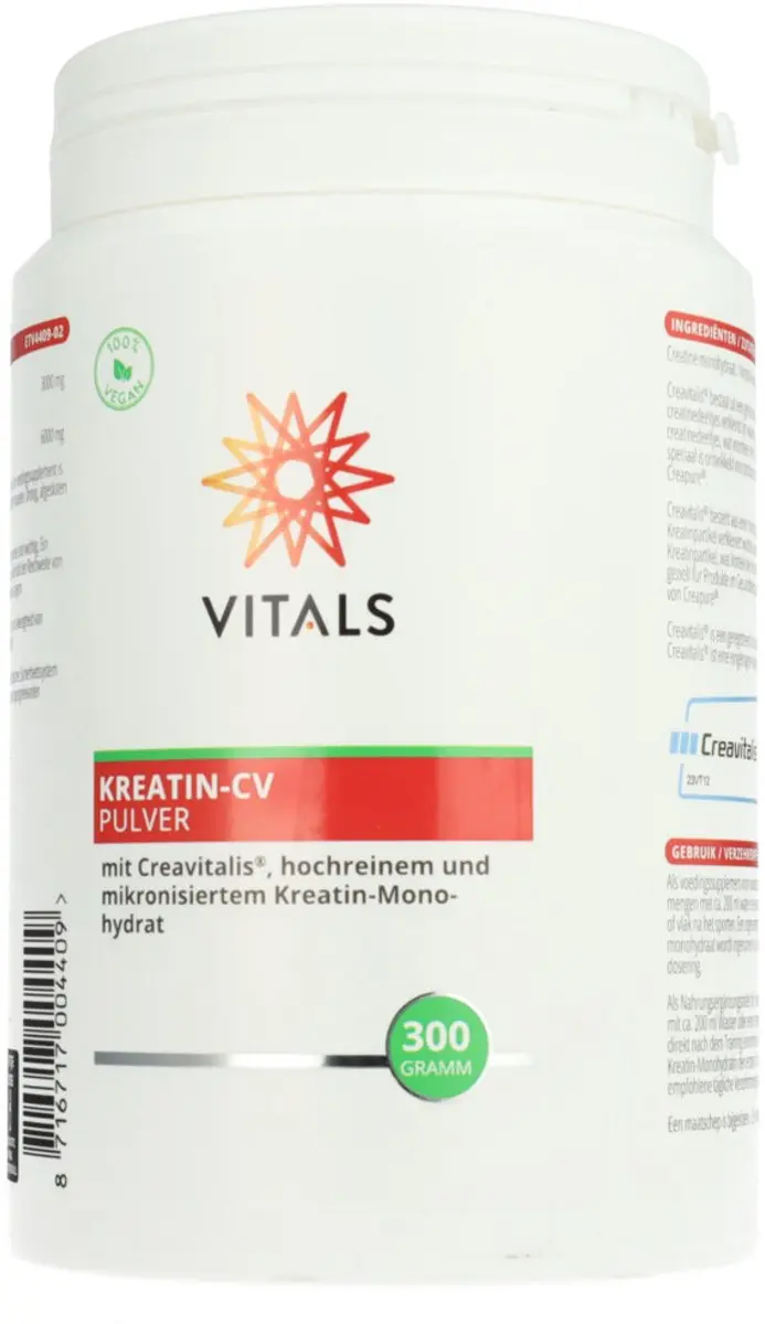 Vitals Creatine-CV Poeder 300g - 2 Stuks - afbeelding 2 van 4