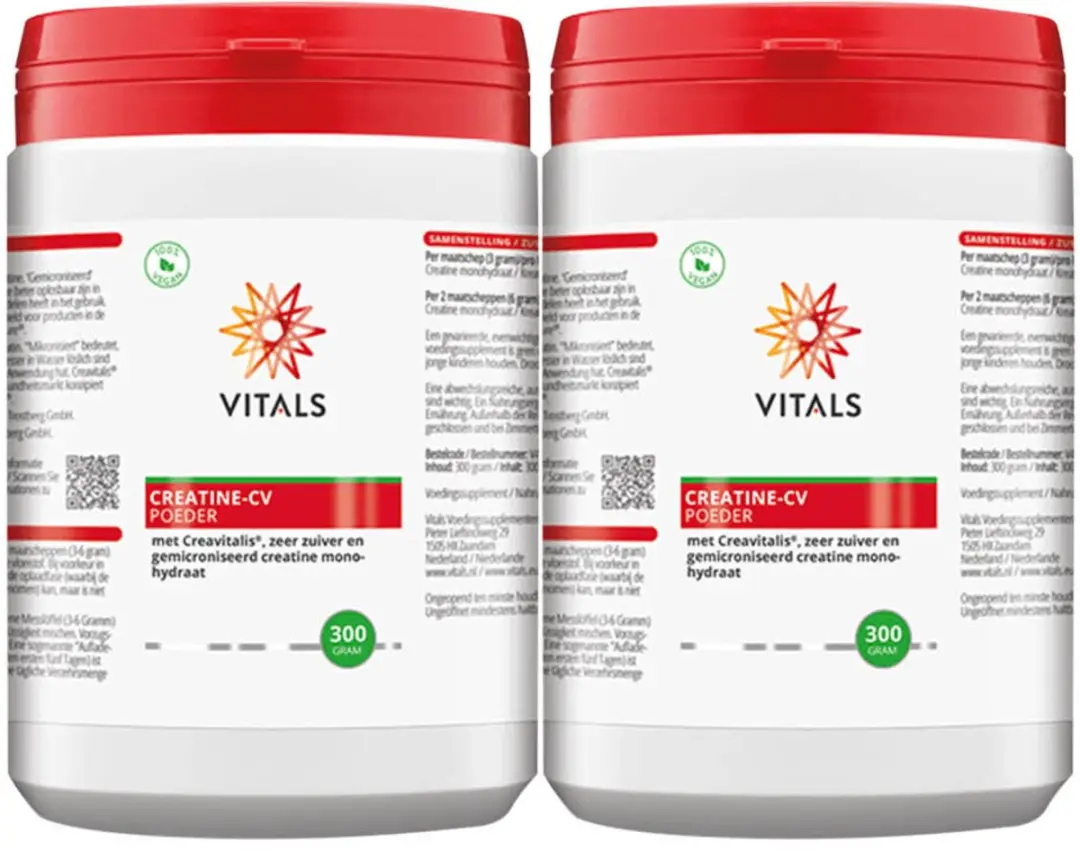 Vitals Creatine-CV Poeder 300g - 2 Stuks - afbeelding 3 van 4