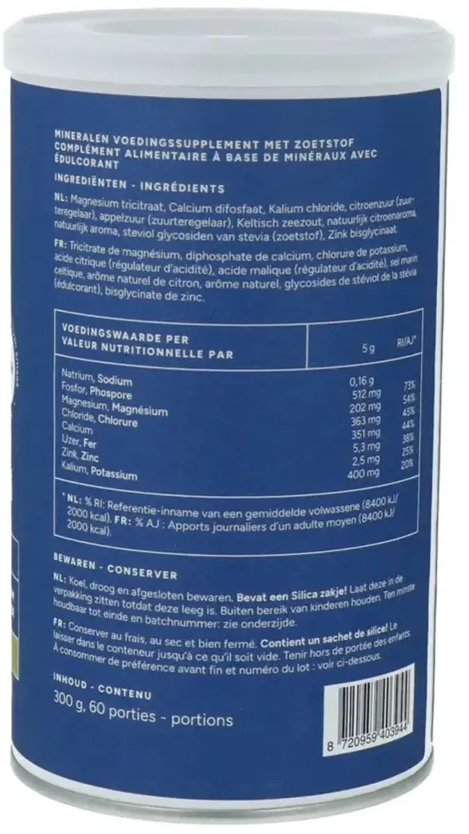 Mattisson Elektrolyten Poeder Lemon Mint 300ml - afbeelding 5 van 5