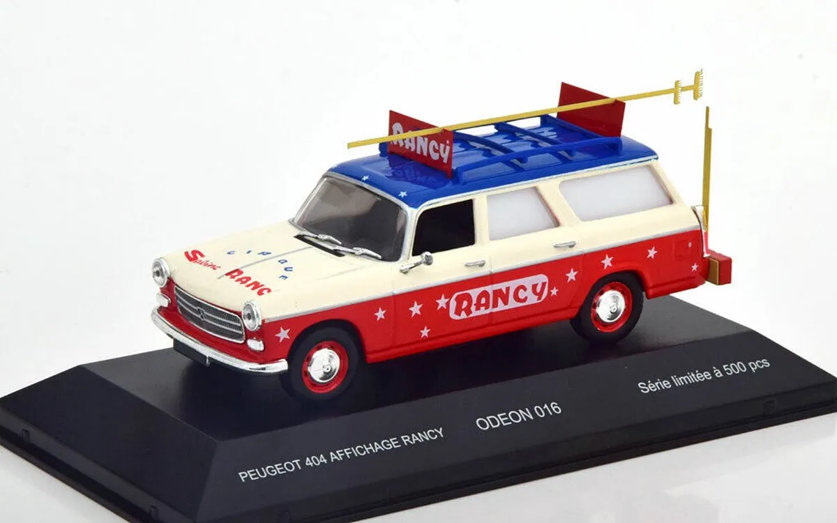 Peugeot 404 Affichage Rancy 1:43 - Odeon 016