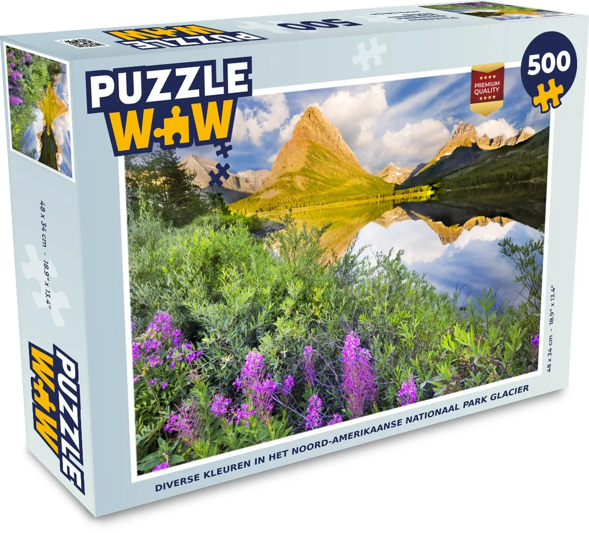 PuzzleWow Glacier National Park Legpuzzel 500 Stuks