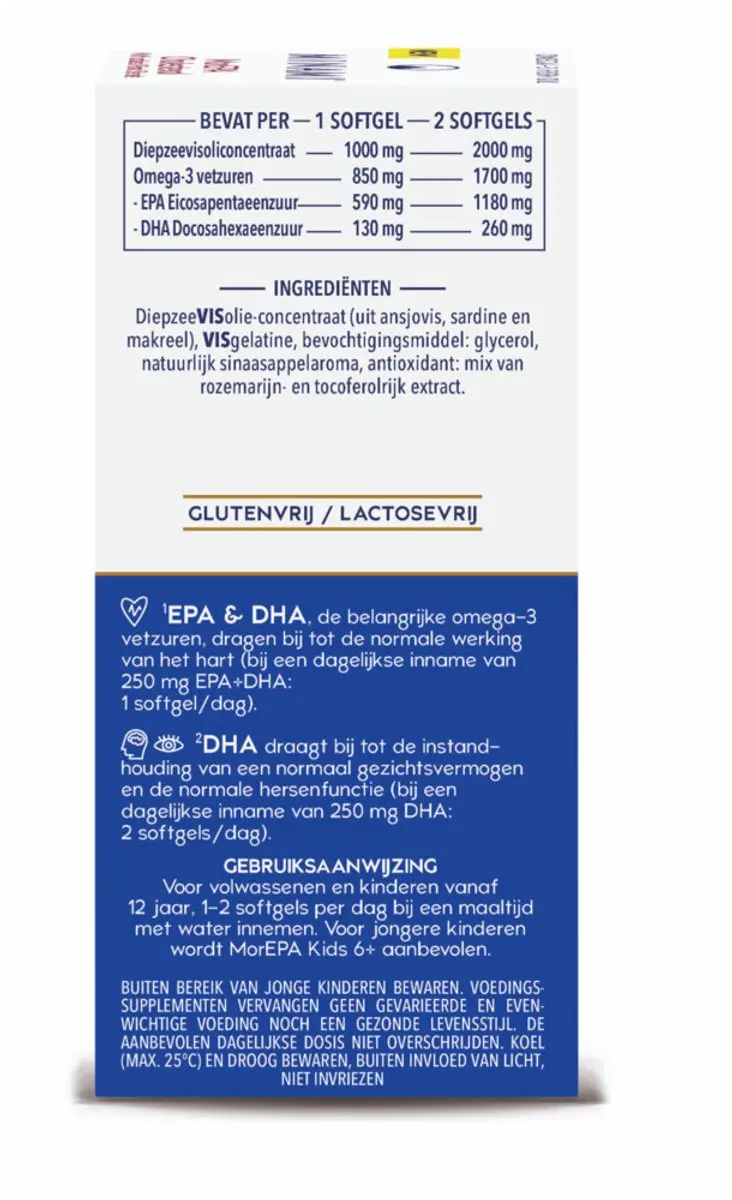 Minami MorEpa Original 60 Softgels - 2 Stuks - afbeelding 3 van 5