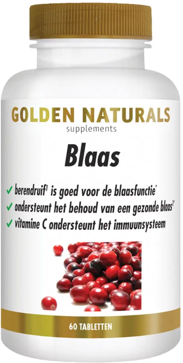 Golden Naturals Blaas Vegan 60 tabletten