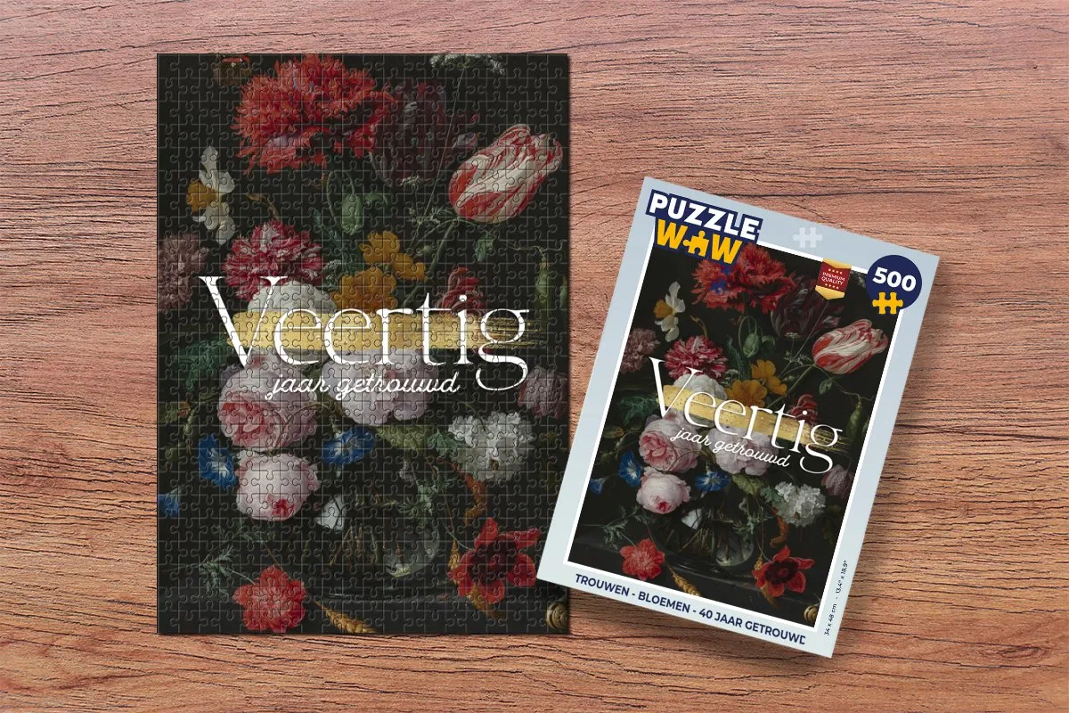 PuzzleWow Jubileum Legpuzzel 500 Stuks - Multicolor