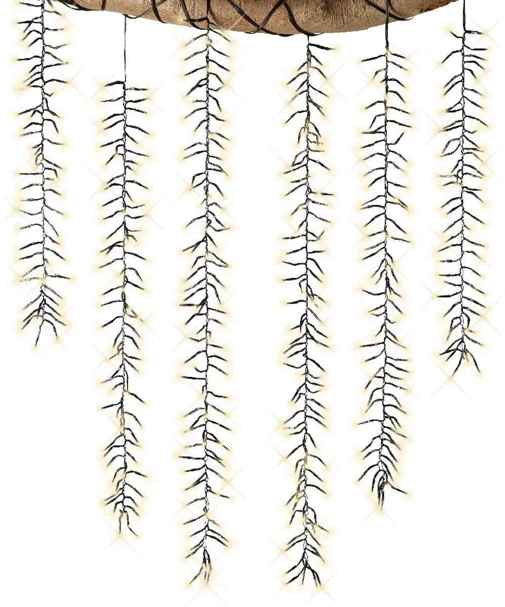 Lumineo Kerstverlichting Cascade 200cm 480LED Warm wit - afbeelding 6 van 6