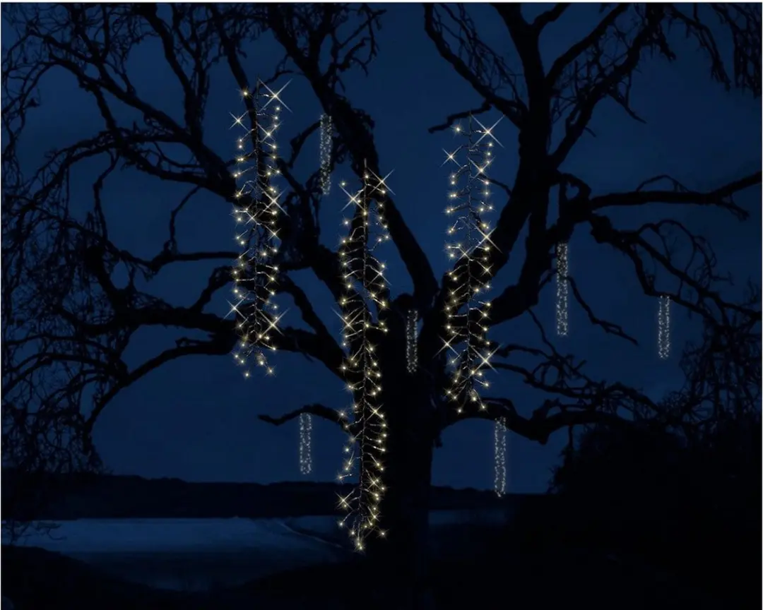 Lumineo Kerstverlichting Cascade 200cm 480LED Warm wit - afbeelding 4 van 6
