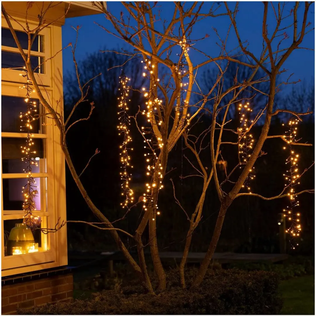 Lumineo Kerstverlichting Cascade 200cm 480LED Warm wit - afbeelding 2 van 6