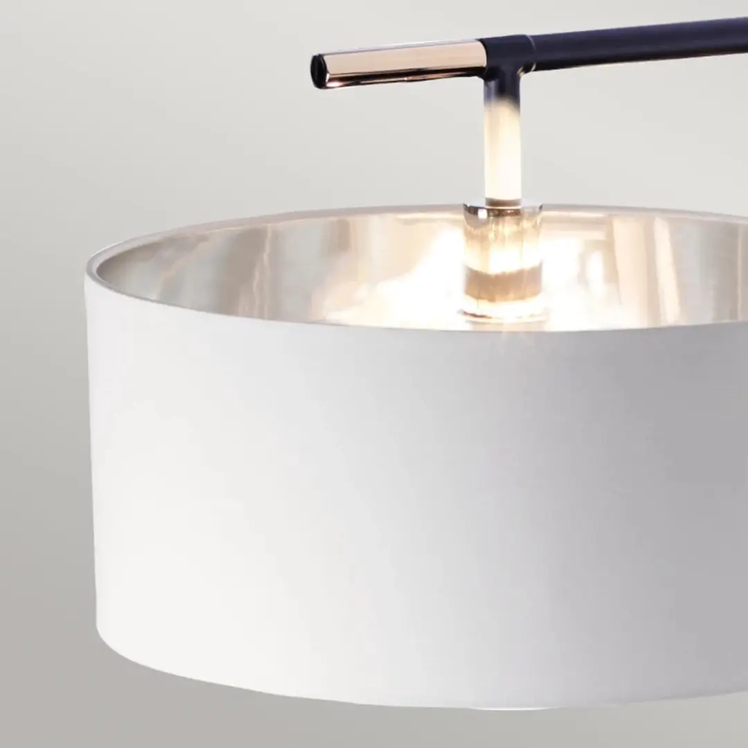 Elstead Lighting Balance Staande LED Lamp - 60W - Zwart/Polished Nickel - afbeelding 5 van 6