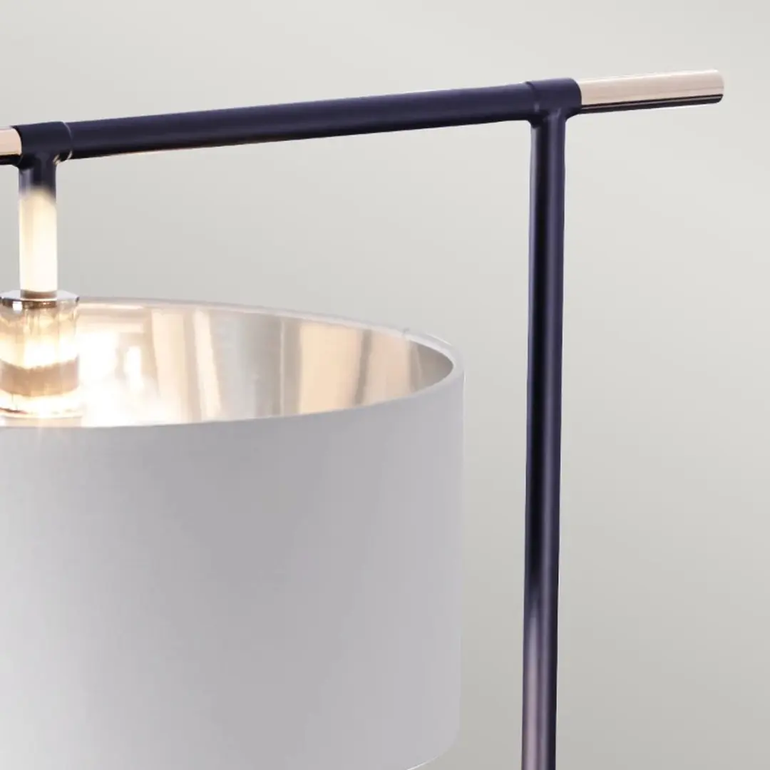 Elstead Lighting Balance Staande LED Lamp - 60W - Zwart/Polished Nickel - afbeelding 6 van 6