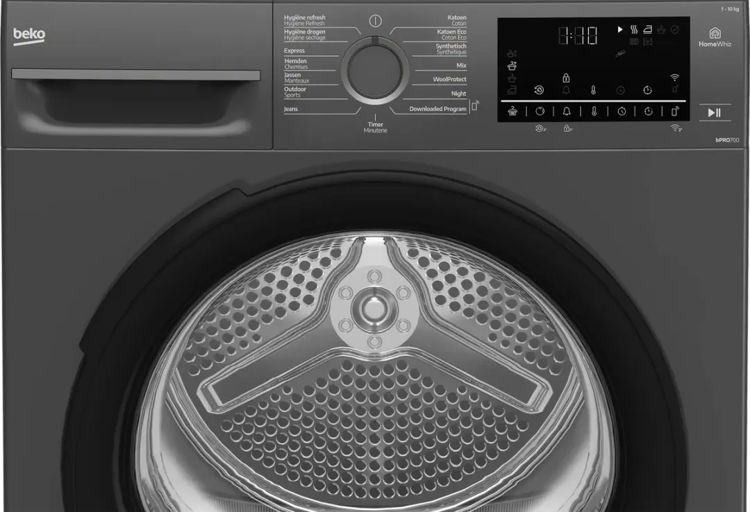 Beko BM3T6024A Warmtepompdroger 10kg - Antraciet - afbeelding 5 van 6