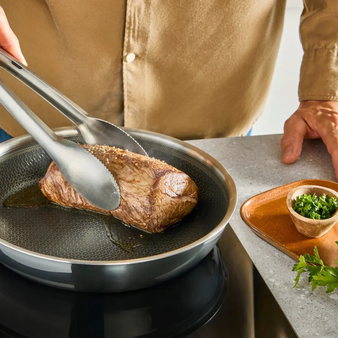 Tefal Emotion Plus Power Koekenpan 24cm - Zilver - afbeelding 3 van 5