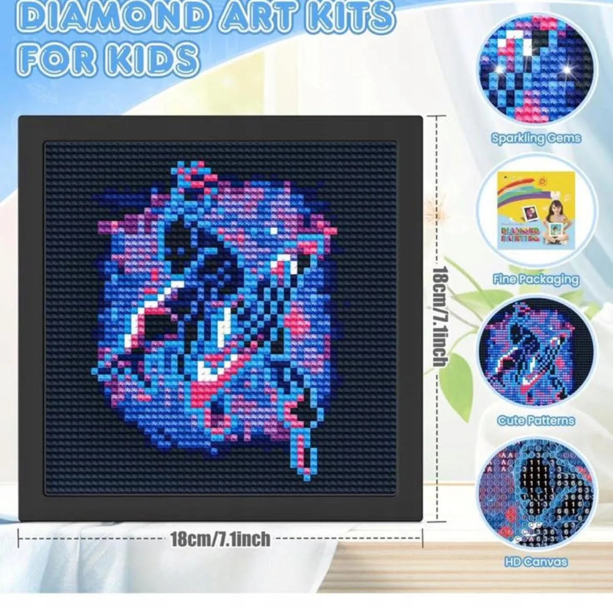 Marvel Diamond Painting Kit 18x18cm Superhelden - Multi