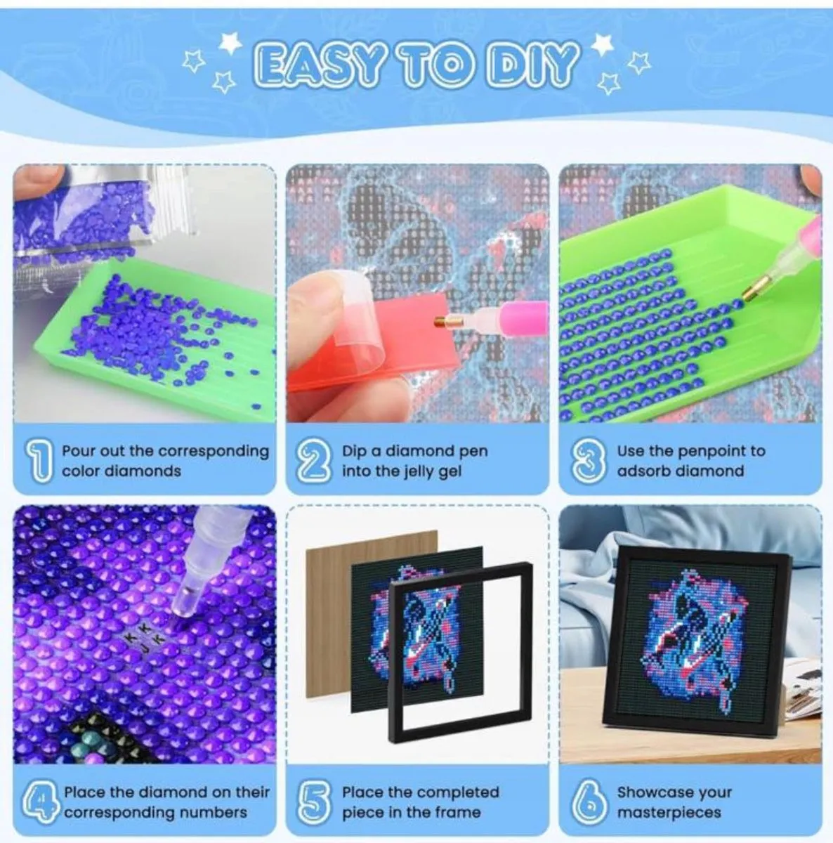 Marvel Diamond Painting Kit 18x18cm Superhelden - Multi