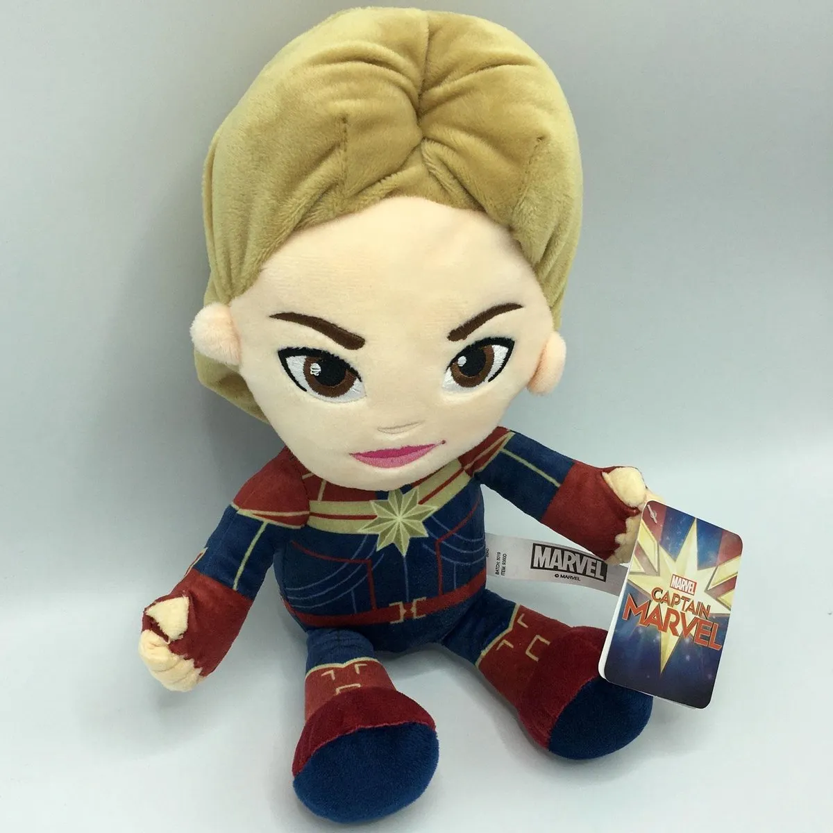 Marvel Avengers Captain Marvel Pluche Actiefiguur 33cm - afbeelding 6 van 6