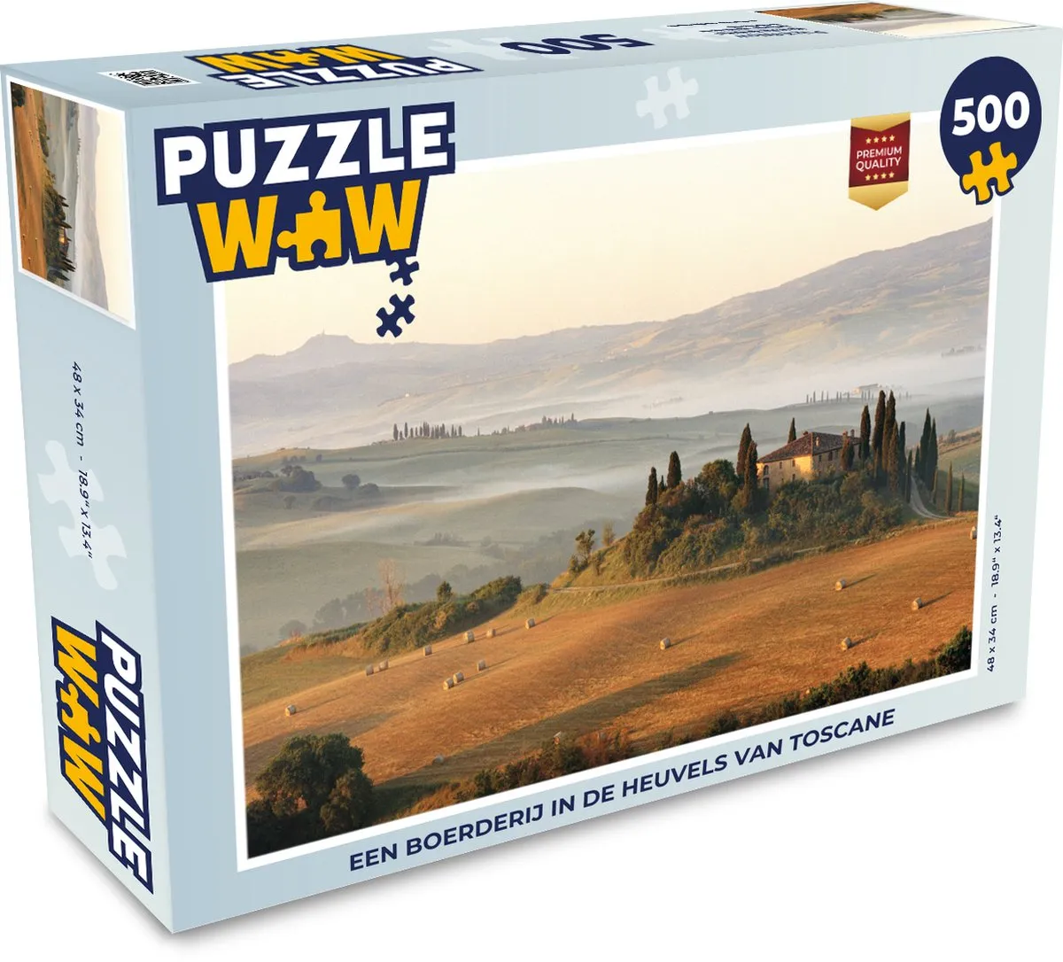 PuzzleWow Toscane Legpuzzel 500 Stuks