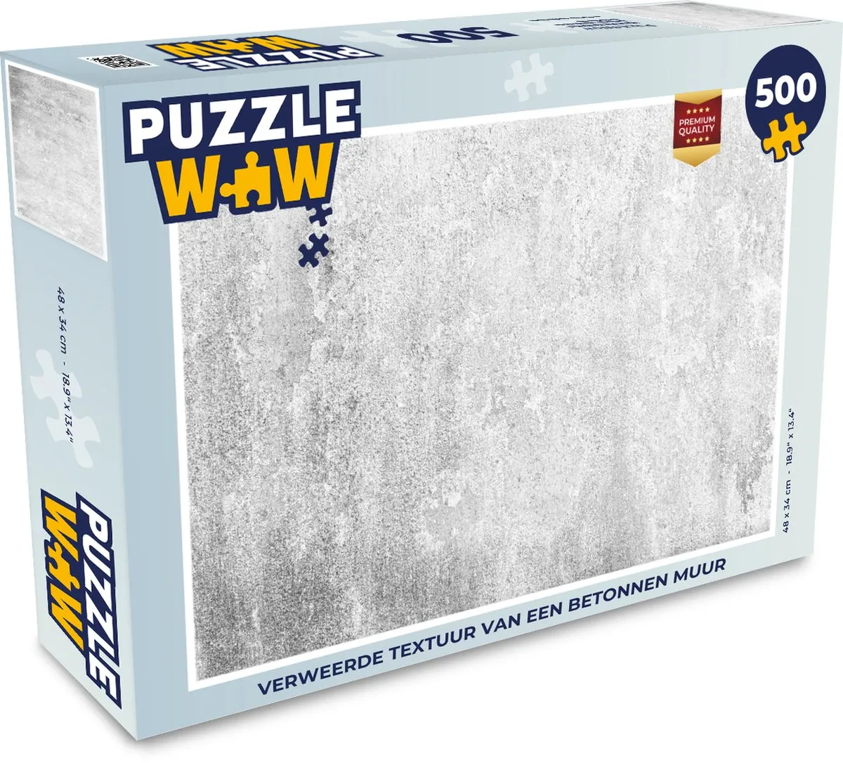 PuzzleWow Beton Legpuzzel 500 Stuks - Multicolor