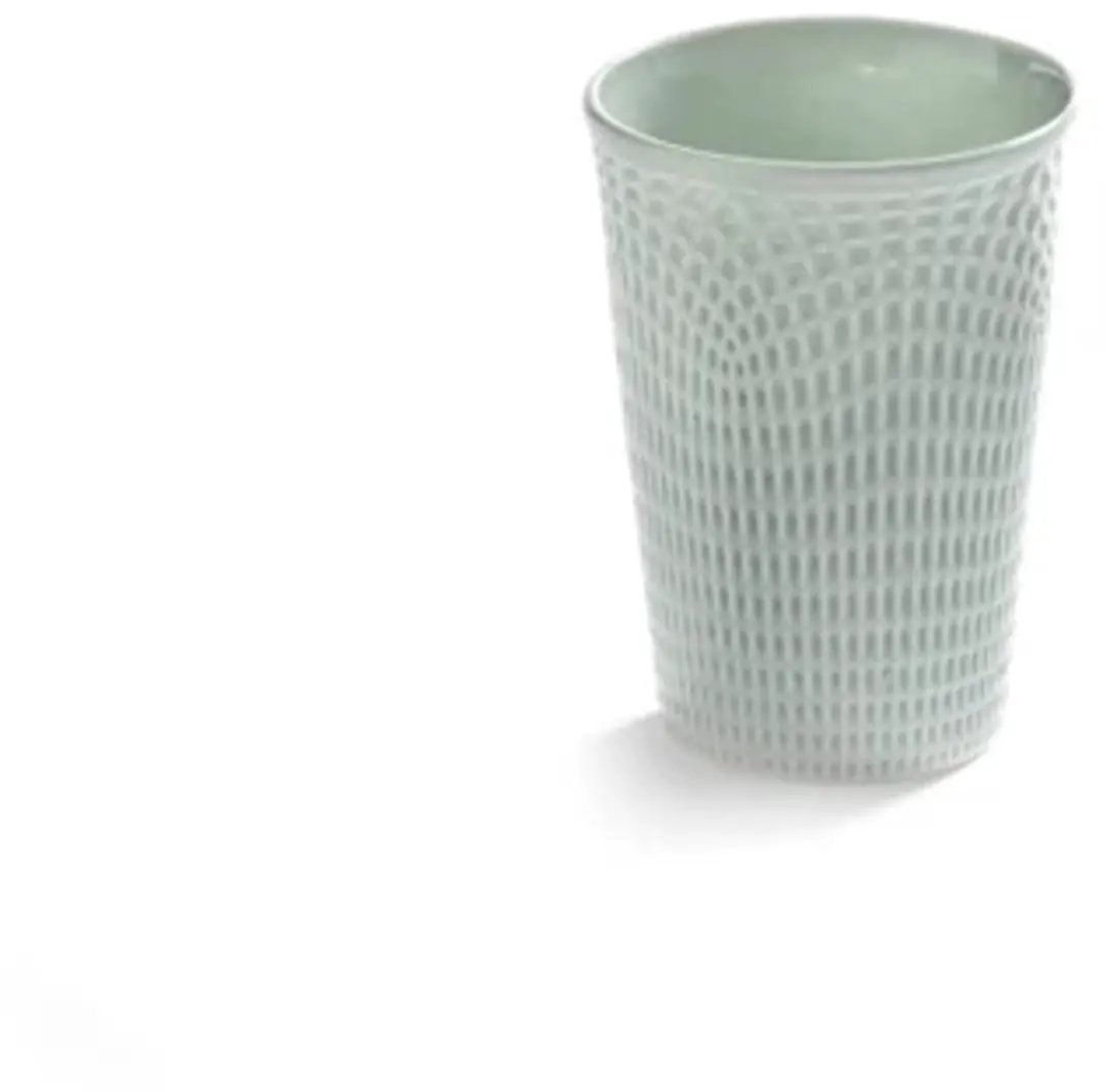 Serax Ann Van Hoey Nido beker D6cm H8.5cm bone china groen