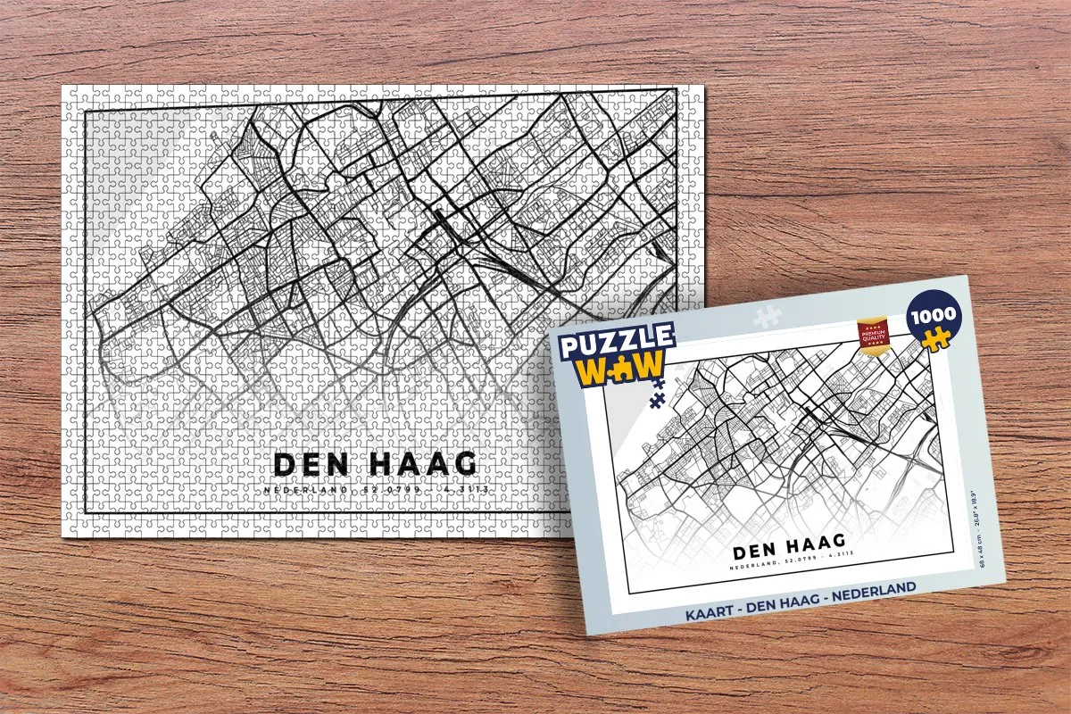 PuzzleWow Legpuzzel Den Haag Nederland 1000 Stuks - Multicolor